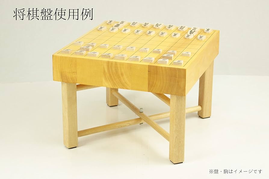 檜製 ヒノキ 脚付き 碁盤 囲碁盤 卓上 将棋盤 ボードゲーム 本榧卓上碁盤 2寸8分（一枚板・木裏） gb20340 | 前川榧碁盤店